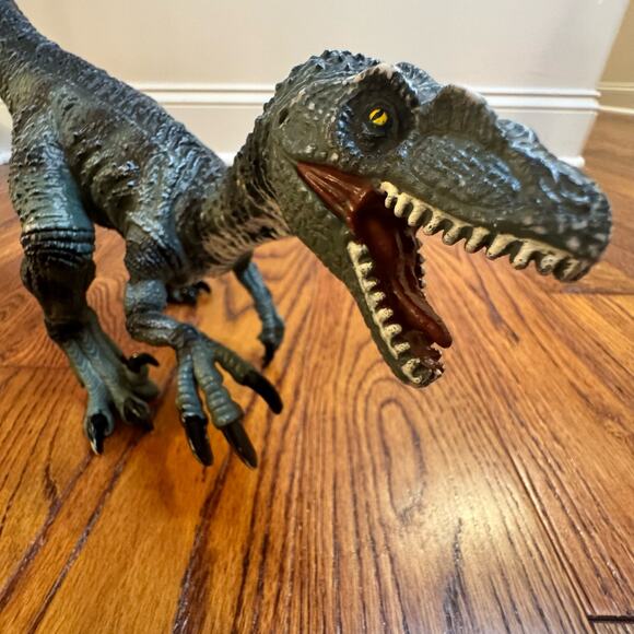 Dinosaurs Two NKOK 2020 Raptor and Triceratops Large Posed Prehistoric Toys Dino - Picture 10 of 16